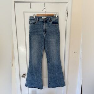Abercrombie blue wash flare jeans